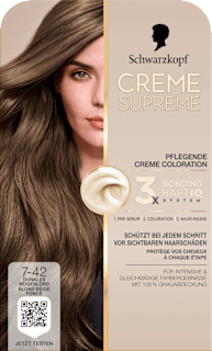 Dauerhafte Coloration Creme Supreme - Nr. 7-42 Dunkles Beigeblond Schwarzkopf CREME SUPREME
