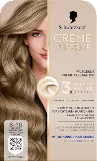 Dauerhafte Coloration Creme Supreme - Nr. 8-16 Kühles Aschblond Schwarzkopf CREME SUPREME