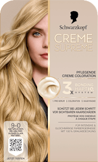 Dauerhafte Coloration Creme Supreme - Nr. 9-0 Natürliches Hellblond Schwarzkopf CREME SUPREME