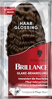 Farb-Glanzbehandlung Glossing Schoko-Braun Schwarzkopf Brillance