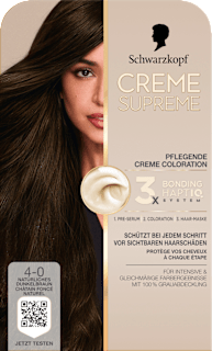 Dauerhafte Coloration Creme Supreme - Nr. 4-0 Natürliches Dunkelbraun Schwarzkopf CREME SUPREME