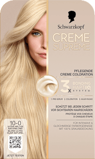 Haarfarbe 10-0 Ultra-Helles Naturblond Schwarzkopf CREME SUPREME