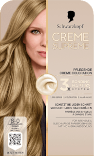 Dauerhafte Coloration Creme Supreme - Nr. 8-0 Natürliches Blond Schwarzkopf CREME SUPREME