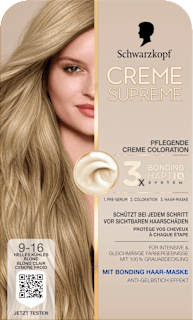Haarfarbe 9-16 Helles kühles Blond Schwarzkopf CREME SUPREME