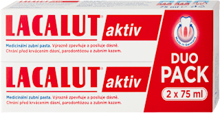 zubní pasta Aktiv duopack 2x75ml Lacalut