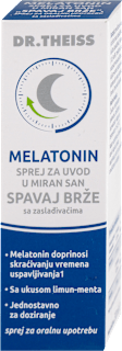 MELATONIN SPREJ ZA UVOD U MIRAN SAN - sprej za oralnu upotrebu sa zaslađivačima DR.THEISS