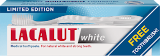 white pasta za zube + četkica za zube gratis LACALUT