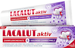 Zahnpasta aktiv Zahnfleischschutz & Gesunder Zahnschmelz  Lacalut