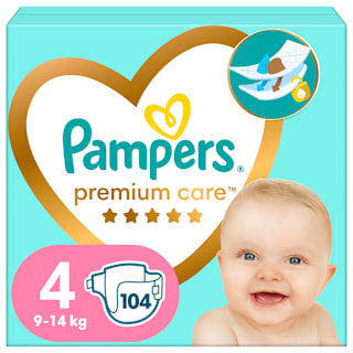 Scutece Mega Box, numărul  4, 9-14 kg Pampers Premium Care