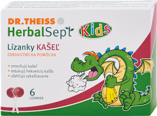 Lízanky HerbalSept Kids Kašeľ  DR.THEISS