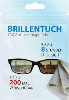 Brillentuch mit Antibeschlageffekt Reisegröße Kögler