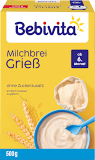 Milchbrei Grieß ab dem 6. Monat Bebivita