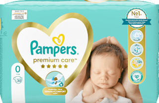 Pelene, veličina 0 (<3 kg) Pampers premium care