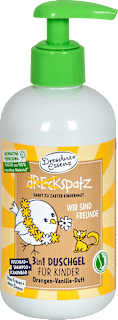 Dreckspatz 3in1 Duschgel für Kinder Orangen-Vanille-Duft Dresdner Essenz Dreckspatz