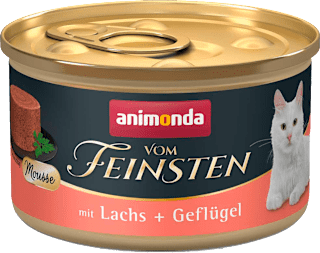 Мус за котки със сьомга и птиче месо animonda