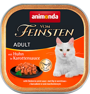 Пастет за котки Пилешко в сос от моркови animonda