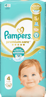 Scutece Premium Care numărul 4, 9-14 kg Pampers Premium Care
