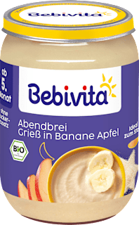 Abendbrei Grieß-Banane-Apfel, ab dem 5. Monat Bebivita