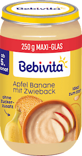 Frucht & Getreide Apfel Banane mit Zwieback, ab dem 5. Monat Bebivita
