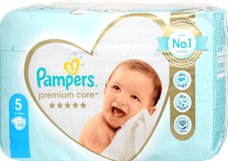 Scutece premium care numărul 5, 11-16kg Pampers Premium Care
