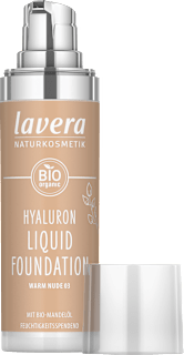 Foundation Hyaluron Liquid 03 Warm Nude  lavera NATURKOSMETIK