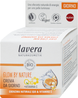 Glow By Nature Crema giorno con Q10 e vitamina C lavera NATURKOSMETIK