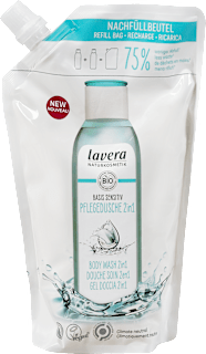 Pflegedusche Basis Sensitiv 2in1 Nachfüllbeutel lavera NATURKOSMETIK