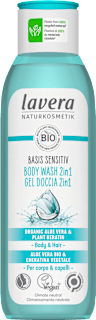 Душ гел 2в1 за коса и тяло Basis Sensitive lavera NATURKOSMETIK