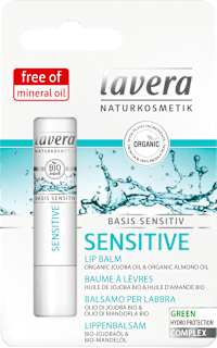 Balsam de buze cu jojoba și migdale Basis Sensitiv lavera NATURKOSMETIK
