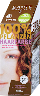 100% rastlinska barva za lase Zemeljsko rjava SANTE NATURKOSMETIK