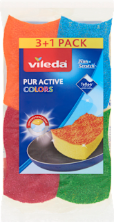 Pur Acitve Colors mosogatószivacs 3+1 Vileda