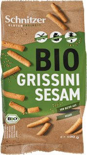 Bio brezglutenski grissini s sezamom Schnitzer