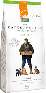 Trockenfutter Katze mit Bio Geflügel, Adult Defu