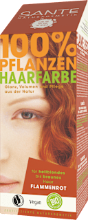 Pflanzenhaarfarbe Flammenrot Santé naturally.
