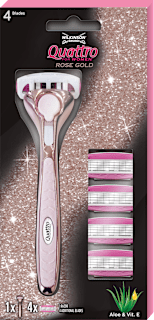 Quattro Rose Gold brijač + 4 britvice WILKINSON SWORD