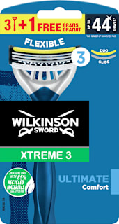 XTREME 3 ULTIMATE Comfort brijač, 3+1 gratis WILKINSON SWORD