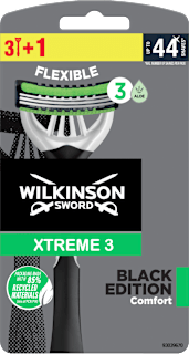 XTREME3 BLACK EDITION Comfort brijači 3+1 gratis WILKINSON SWORD