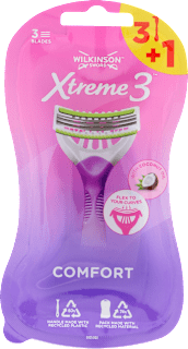 Xtreme 3 Comfort jednokratni brijač, 3 + 1 gratis WILKINSON SWORD
