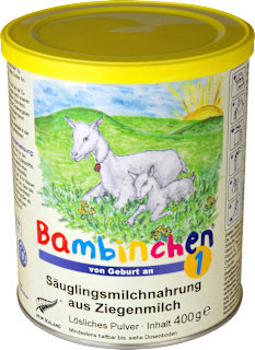 Anfangsmilch 1 aus Ziegenmilch von Geburt an Bambinchen