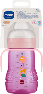 Trinklernflasche Trainer, rosa, ab 4. Monat, 220 ml mam