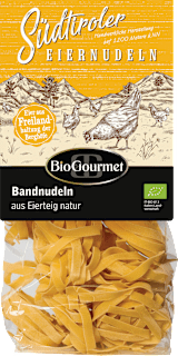 Nudeln Bandnudeln aus Eierteig natur BioGourmet