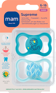 Schnuller Supreme blau 6-16 Monate mam