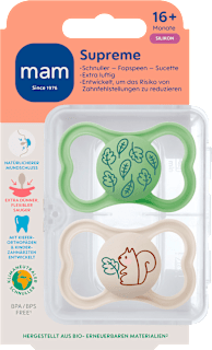 Schnuller Supreme grün/grau 16+ Monate mam