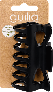 skřipec do vlasů velký, lesklý černý guilia