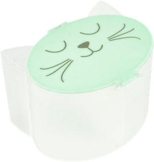 Pinselbecher Katze, mint (9,3x8,5x7 cm) Stylex