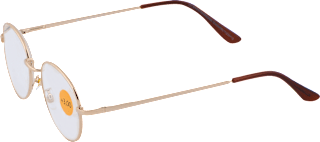 Okuliare na čítanie, dioptria +3,00 - okrúhle zlaté Visiomax