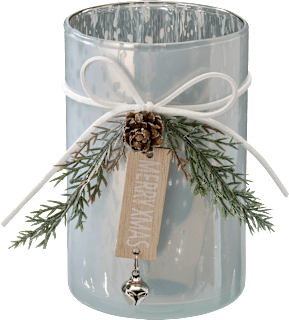 Kerzenhalter aus Glas, silber Dekorieren & Einrichten