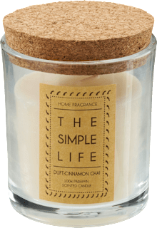 Duftkerze im Glas, Cinnamon Chai, weiß Dekorieren & Einrichten