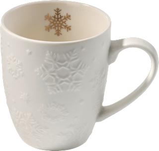 Kaffeebecher, Schneeflocke, weiß Dekorieren & Einrichten