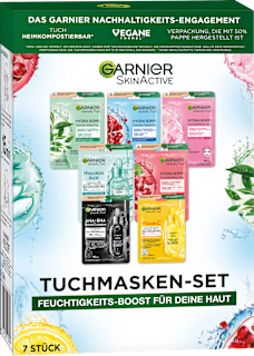 Geschenkset Tuchmasken 7tlg Garnier Skin Active
